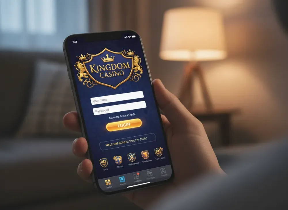Kingdom casino login guide for account access
